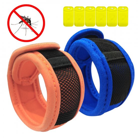 yhmall-2-PACK Mosquito and Insect Repellent Bracelets with 6 Ref - Click Image to Close